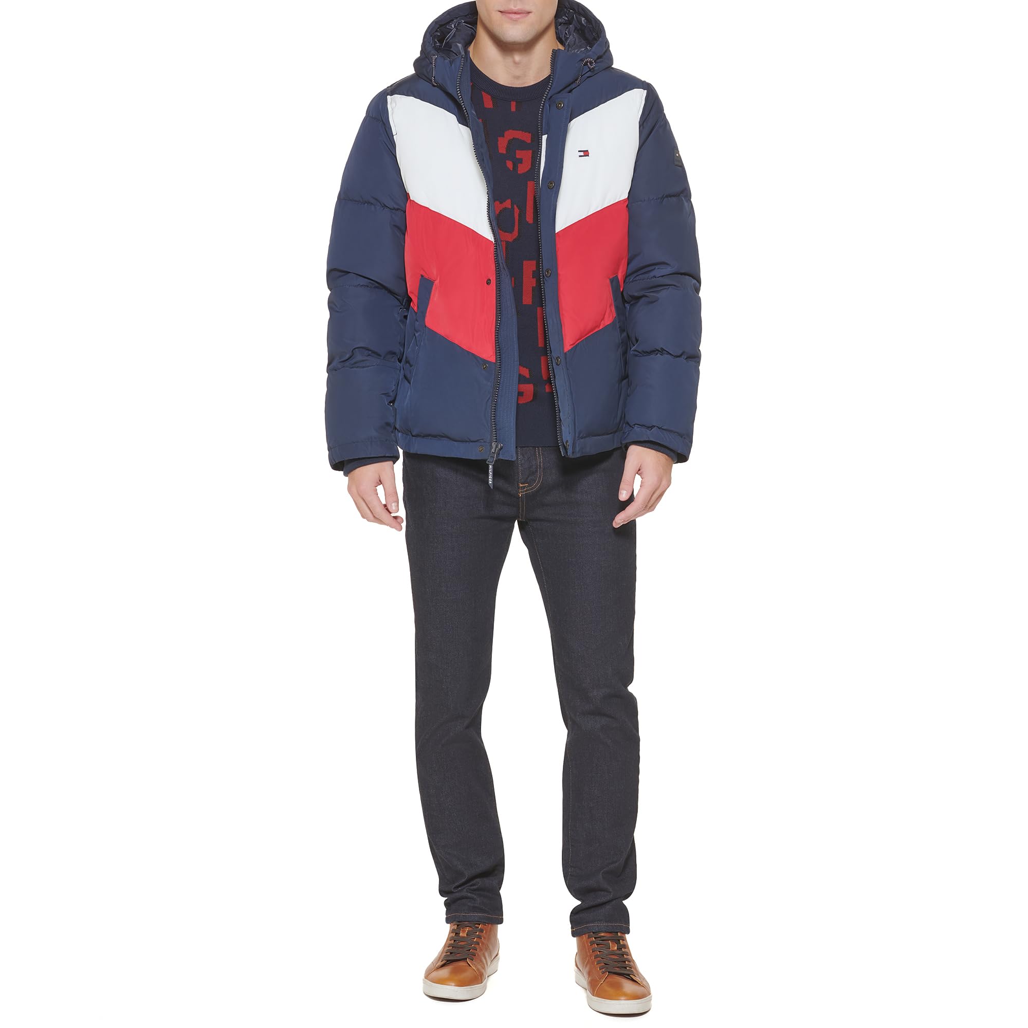 Tommy Hilfiger Chaleco acolchado con cuello alto para hombre
