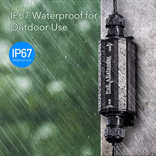 Image of Cudy Gigabit Outdoor Waterproof IP67 PoE+ Extender, 10 /100 /1000Mbps, POE Repeater /Amplifier, Wall Mount, IEEE 802.3at /802.3af, 1 Channel PoE Repeater for IP Cameras, VoIP Phone, POE15