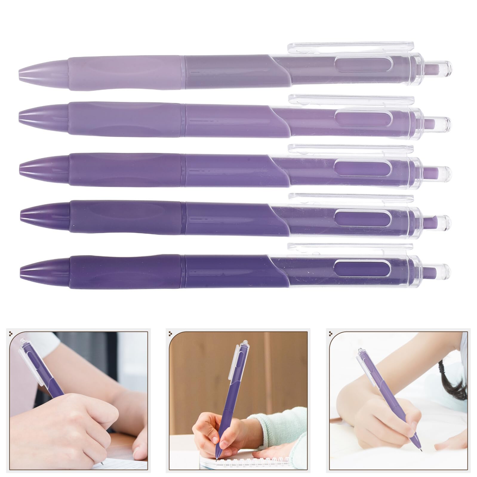 Set da 50 Penne Nere a Scatto Retrattili Punta Fine Penne Gel Tascabili Leggere per Scrittura Scorrevole a Scuola e Ufficio per Diario e Appunti Quotidiani