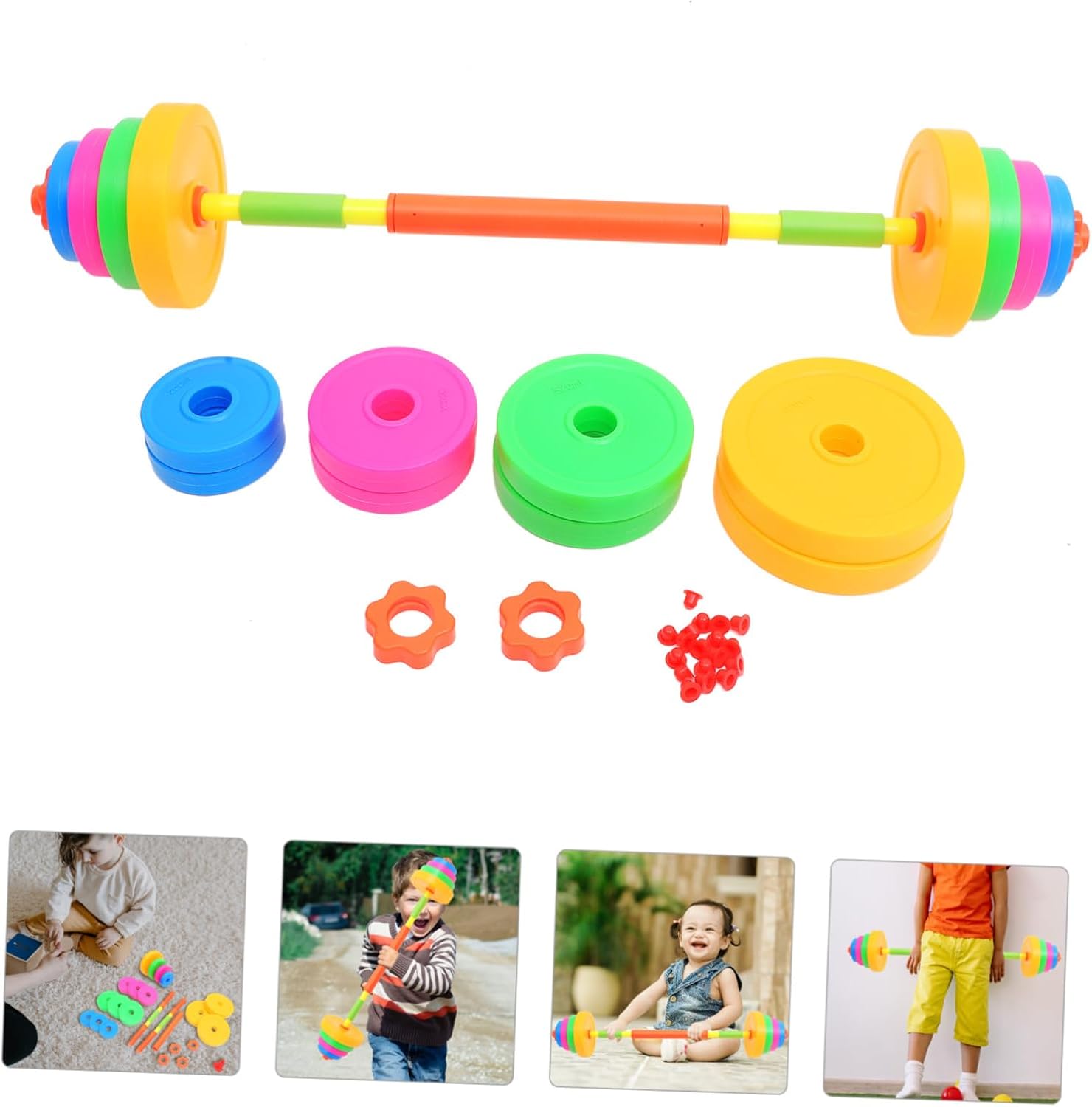 BESPORTBLE Adjustable Boys and Girls Dumbbell Set Water-Filled Weight Training Toys for Boys and Girls Lightweight Exercise Equipment for Kindergarten Fitness Fun and Engaging Workout