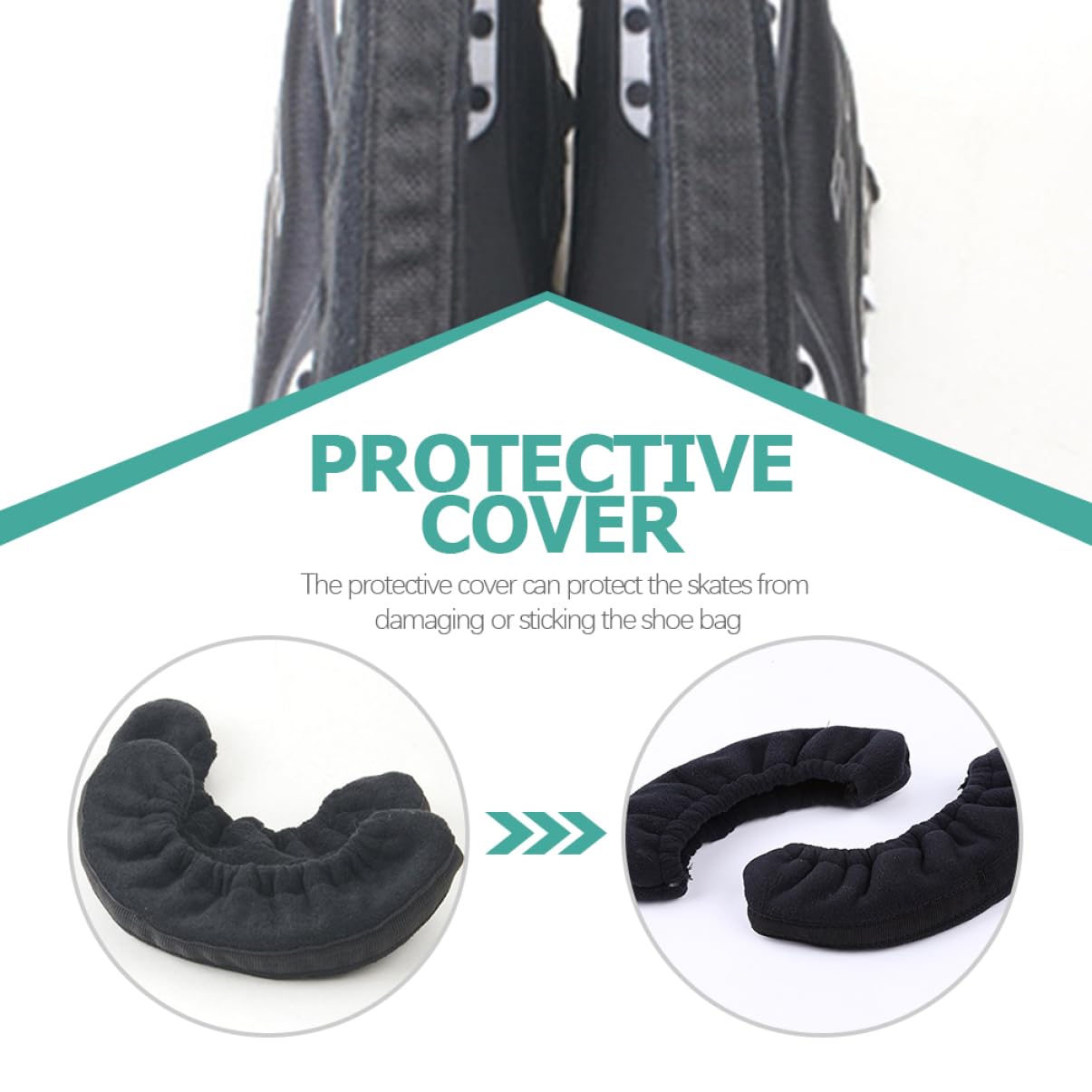 Kisangel 1 Coprilama per Ghiaccio Protezione per Lame Pattinaggio Compatibile con Pattini e Scarpe Hockey Colore