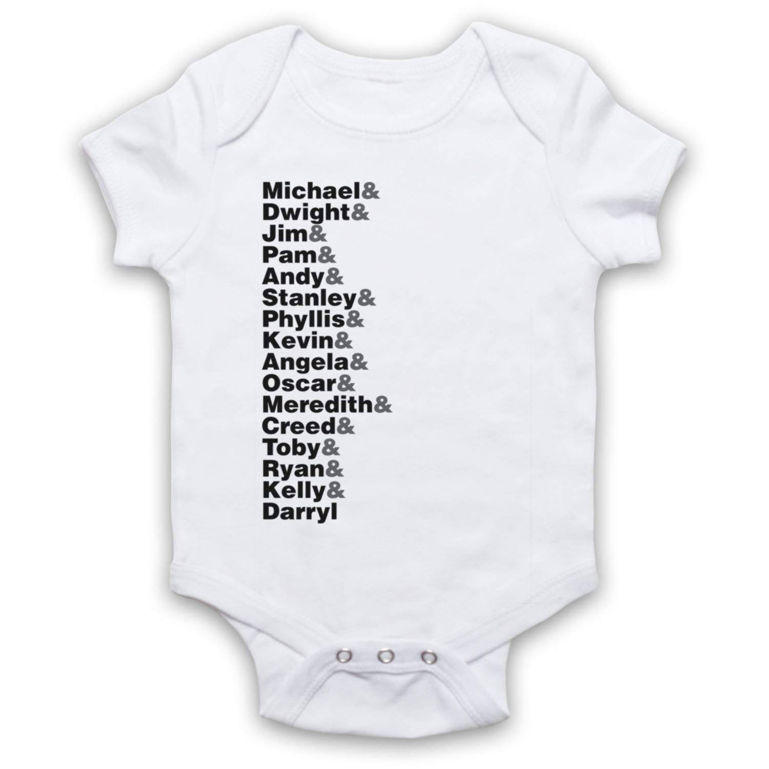 Barboteuse bébé imprimée The Office avec lettrage haute définition - 2