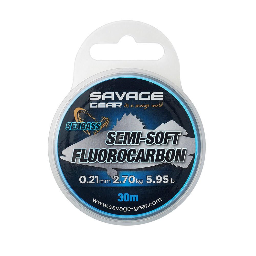 Savage Gear Seabass Semi-Soft Fluorocarbon 30m (0.32mm 12.14lb)