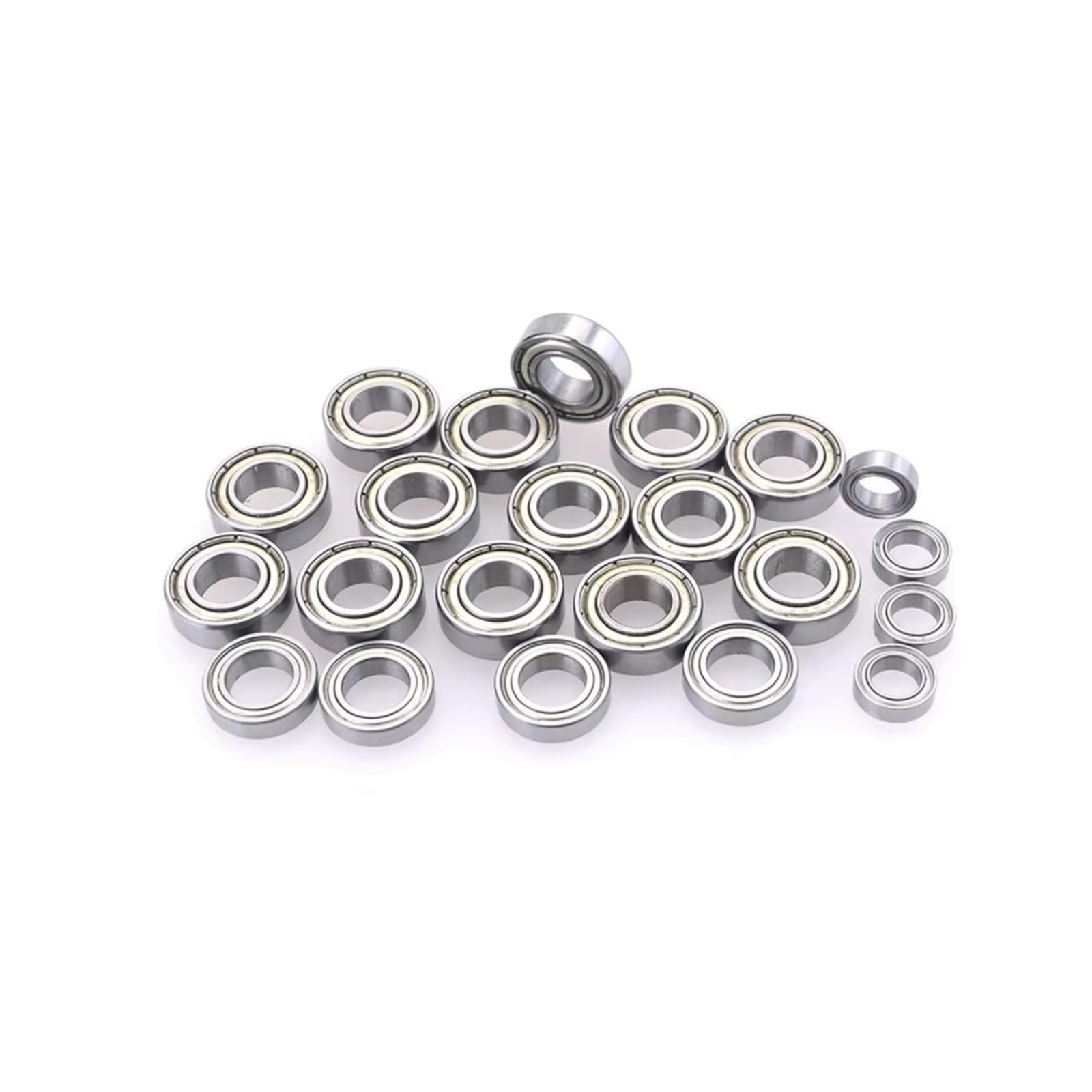 RC Piezas Coche Compatible con ZD para Carreras 08423 08425 08426 08427 9020 9072 9116 9203 1/8 RC Piezas De Mejora Coche 14 Uds Rodamiento Bolas Metal 8109