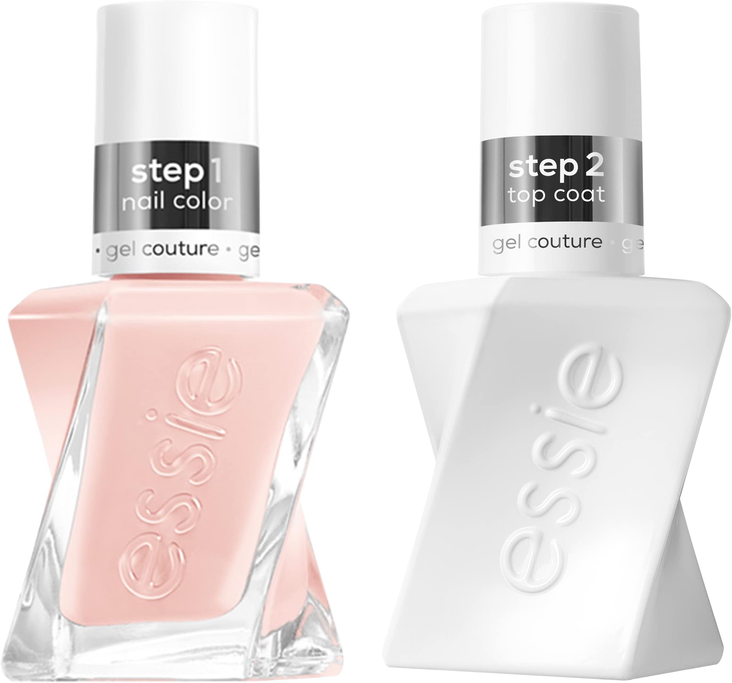 Gel Couture Longwear Nail Polish Kit, Sheer Nude Pink, Fairy Tailor + Top Coat, 0.46 fl oz each