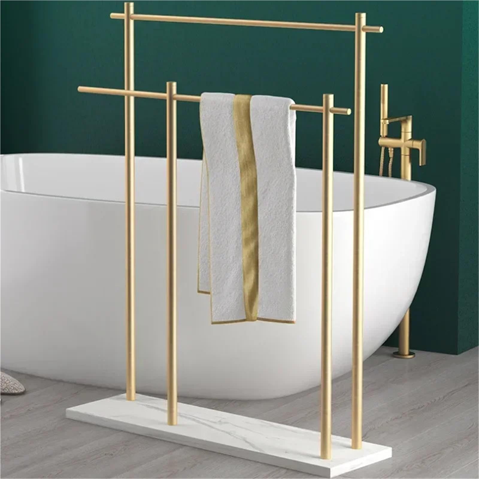 Toallero De Pie Soporte de baño con toallero Piso mármol