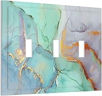 Vista 125 de Cubierta de interruptor de luz rosa brillante con purpurina de 1 banda, sin dispositivo, placa de pared en blanco decorativa para adolescentes