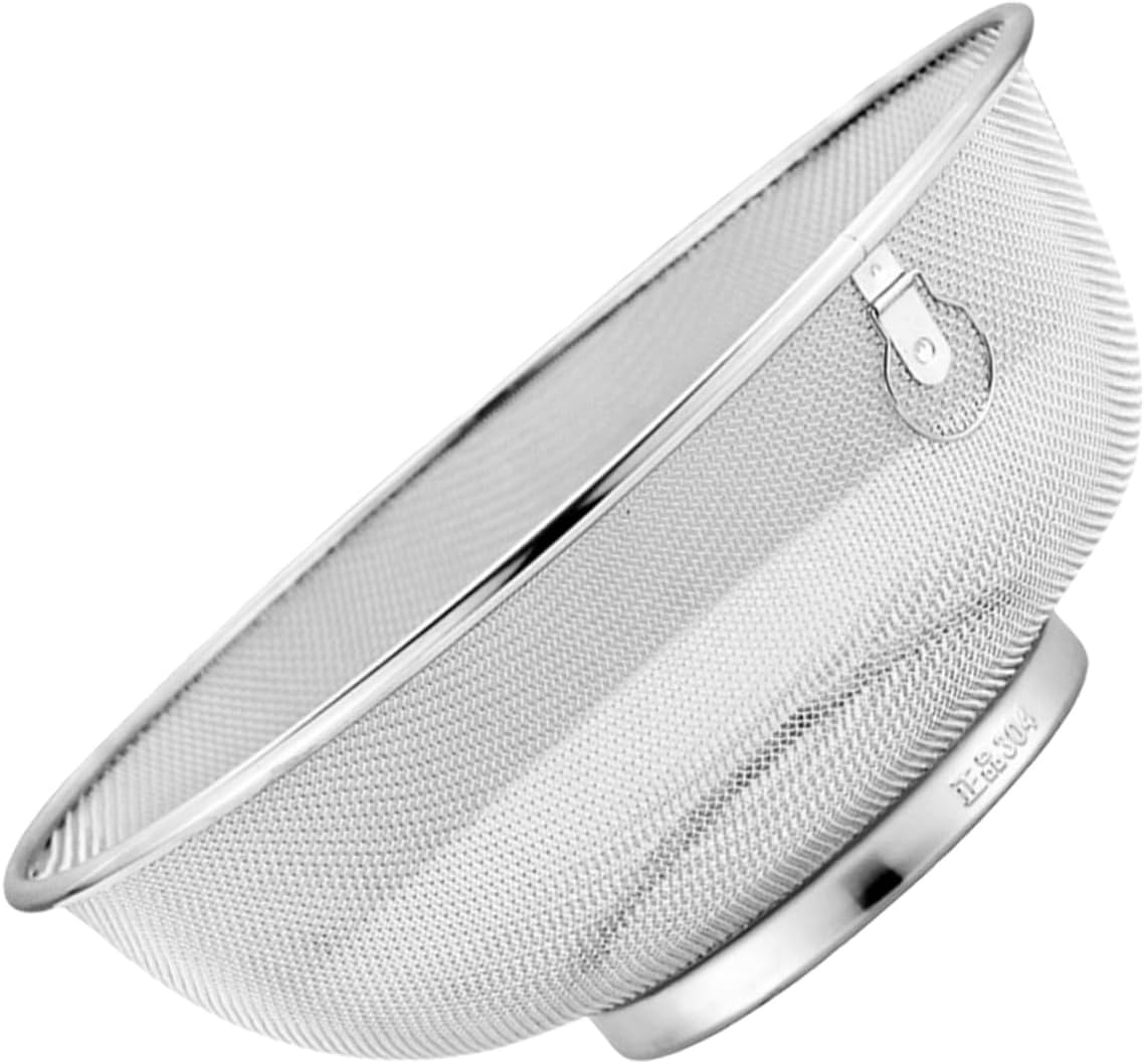ULTECHNOVO 18cm Fine Mesh Strainer Colander Stainless Steel Basket