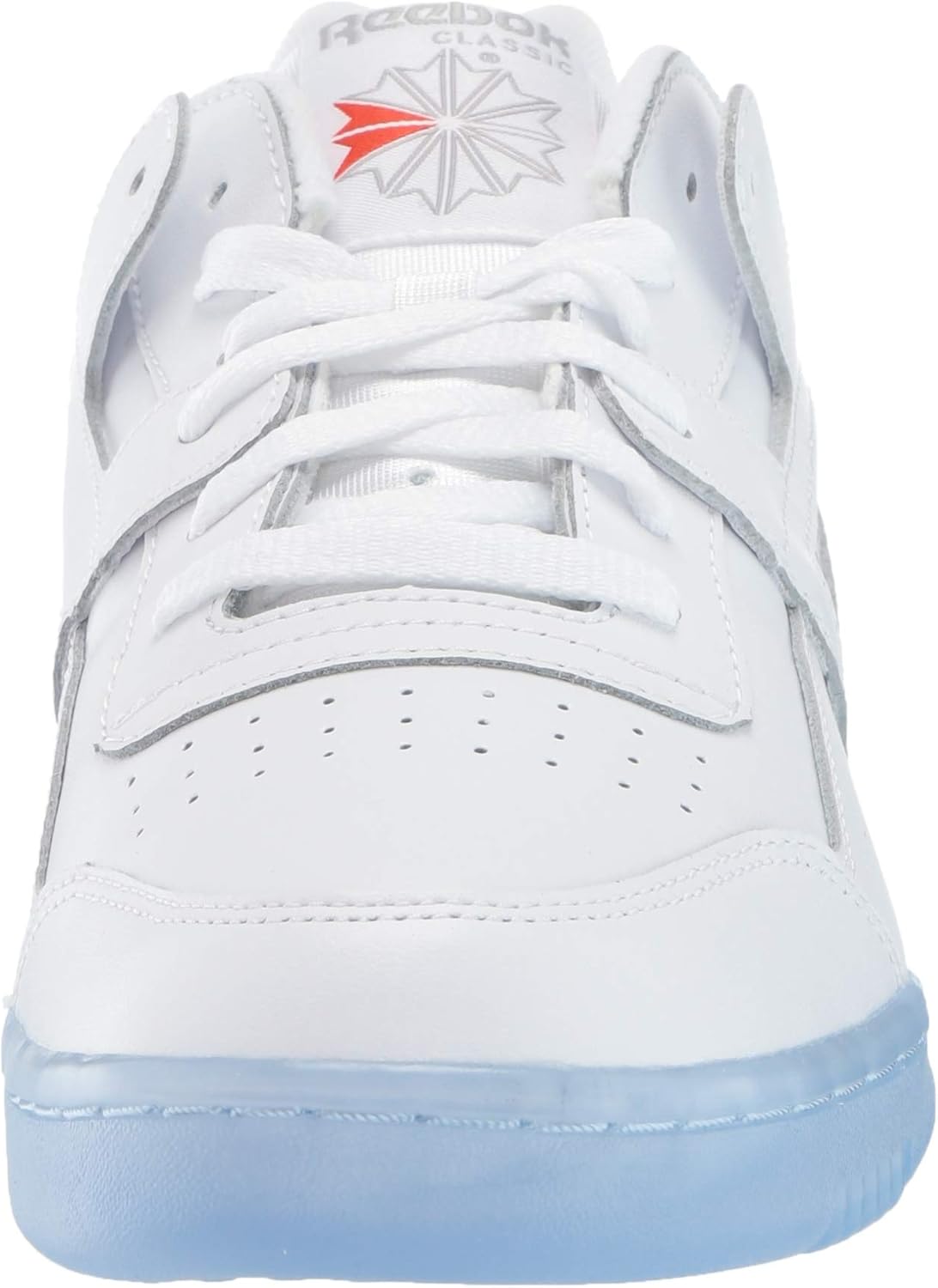 Reebok Men's Workout Plus Shoes, White/Carbon/Blue, 10.5 M US