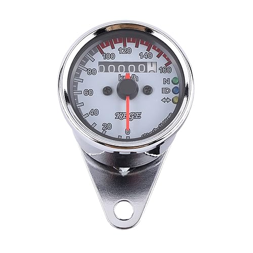 Miniatura 7 de Medidor de velocímetro universal con retroiluminación LED de señal de retroiluminación LED para motocicleta, medidor de alta calidad y duradero
