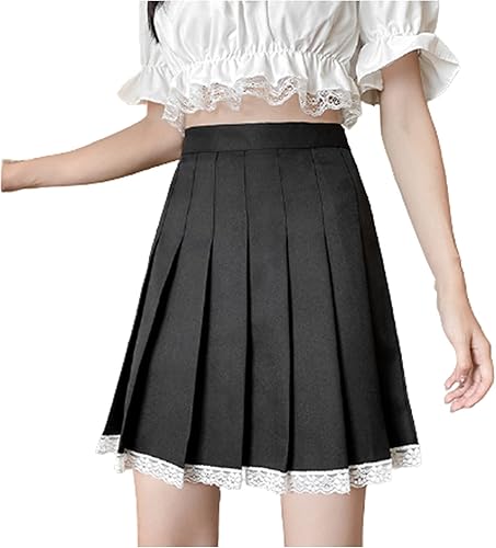 Womens Skort Skirts for Women Midi Slim Tunic Pleated Plaid High Cut A Line Skort 2023 Trendy