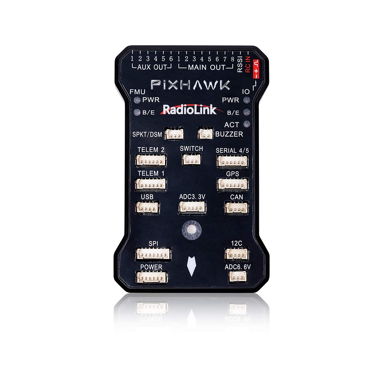 اندرونی view of the Radiolink PIXHAWK Flight Controller showing high-end components
