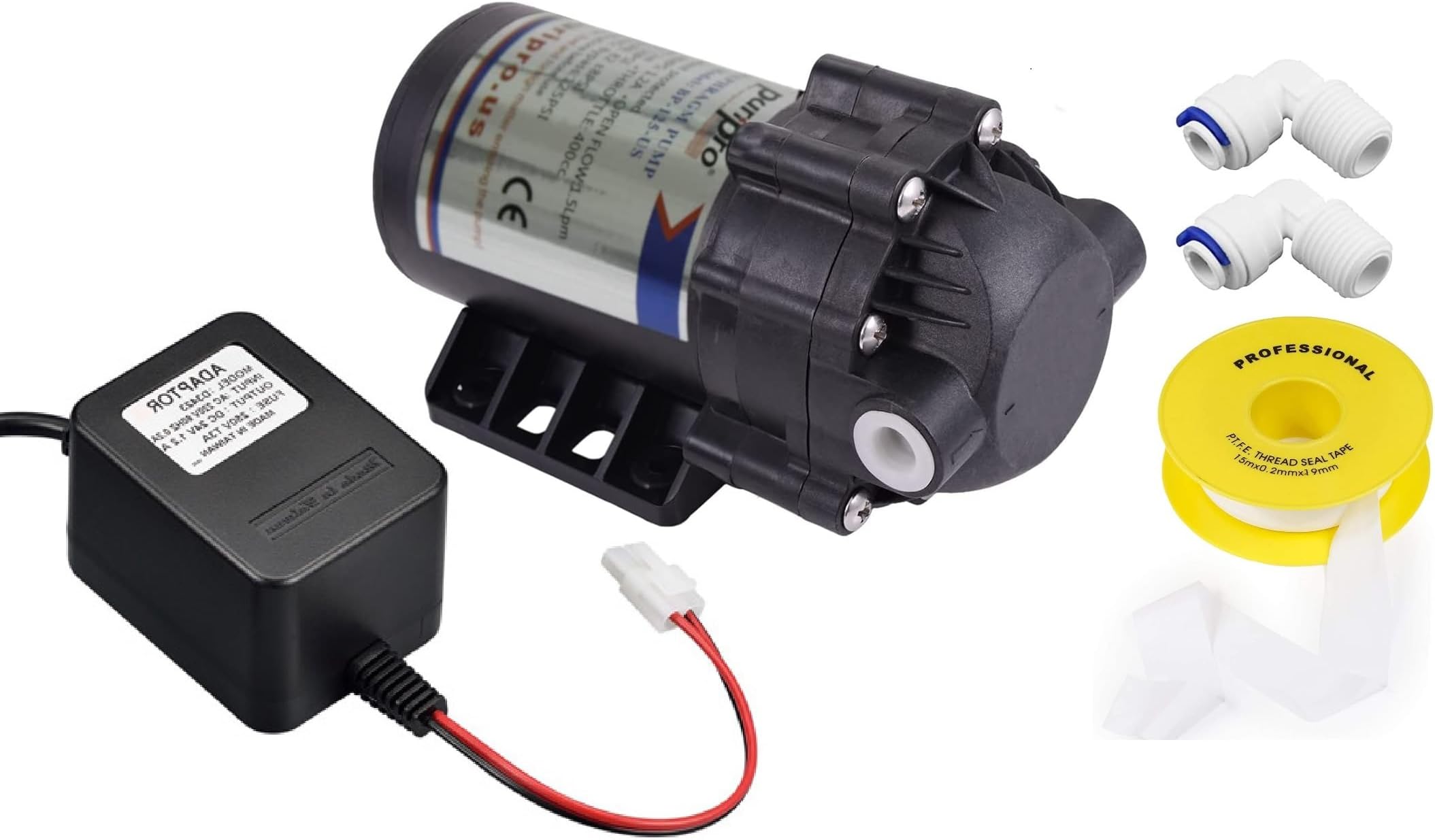 Under Sink Reverse Osmosis Water Filter RO Water Purifier Spare Parts Accessories (RO Booster Pump Kit)