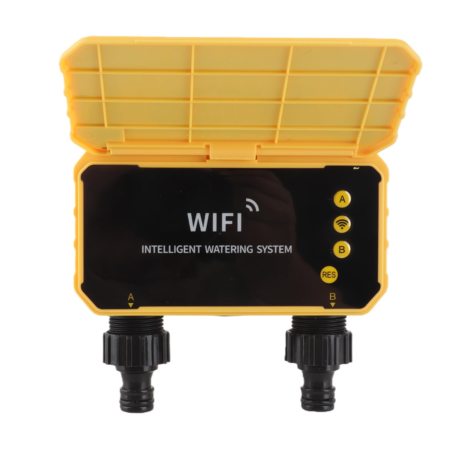 Temporizador de Riego Solar con Función de Detección de Lluvia y Modo Manual para Jardín, Material ABS
