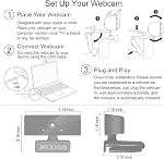 NexiGo 1080P Webcam d'affaires avec logiciel, Microphone double & Protection de la vie privée, NexiGo N660 USB FHD Caméra, prise et jeu d'ordinateur Web, pour Zoom/Skype/Teams/Webex, Ordinateur portable MAC PC Bureau