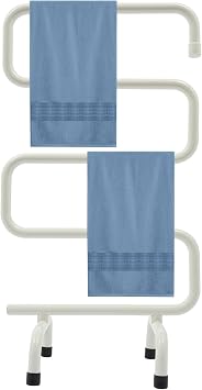 Electric Towel Warmer, S-Shaped Heated Towel Rack with Built-in Switch, Freestanding & Wall-Mounted Drying Rack for Bathroom, 15 Min Fast Heating Constant Temperature Contro 1pcs