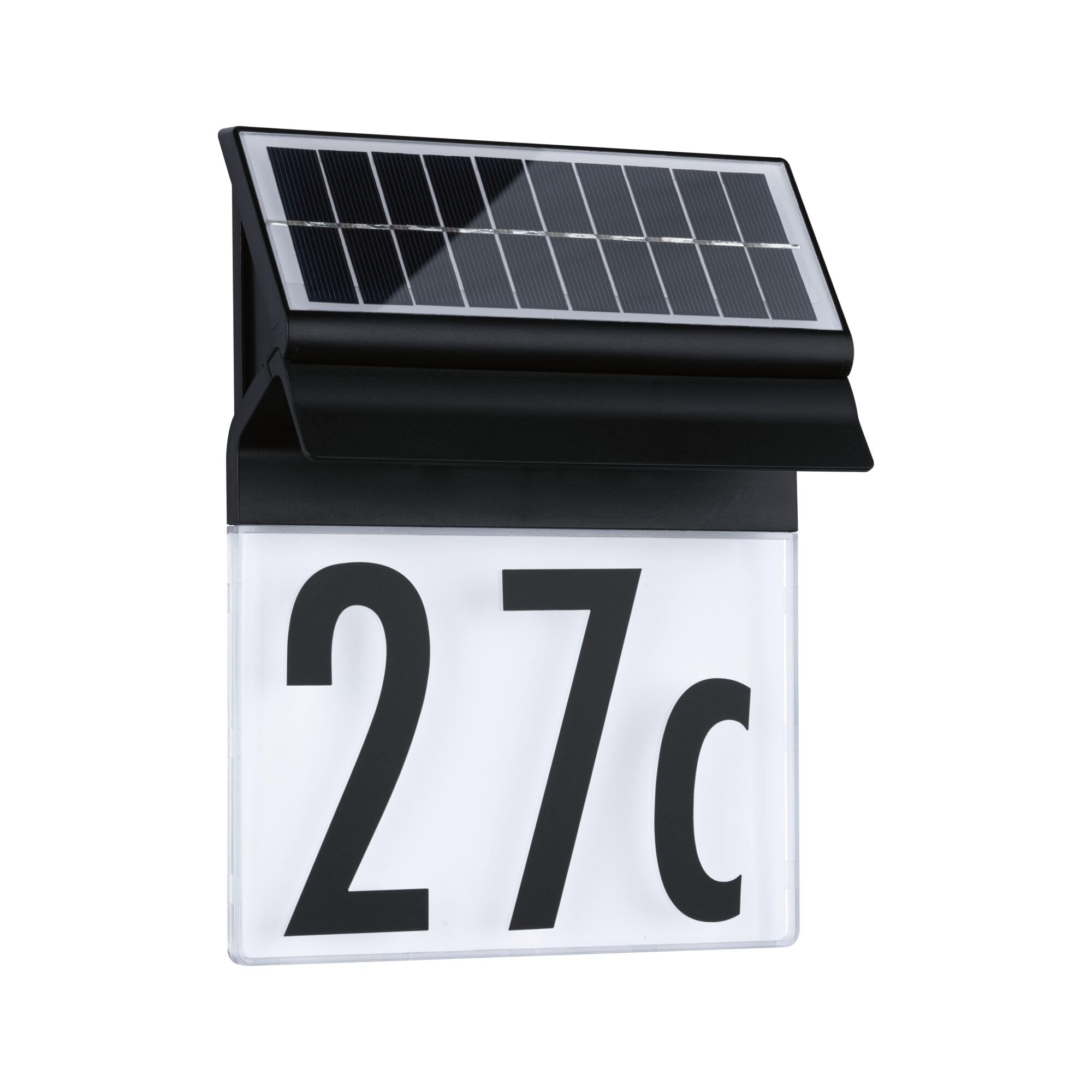 Paulmann 94694 Solar LED Außenleuchte Hausnummernleuchte Neda IP44 3000K 14lm Schwarz