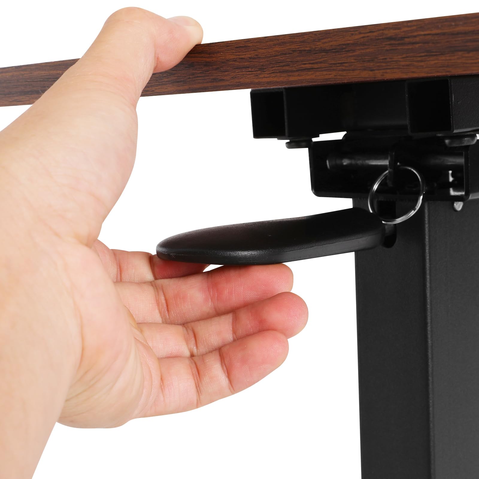 Mesa auxiliar de altura regulable de 80 x 40 cm, mesa plegable con 4 ruedas ocultas y altura 66-94 cm, mesa auxiliar robusta para cama, sofá y cuidado