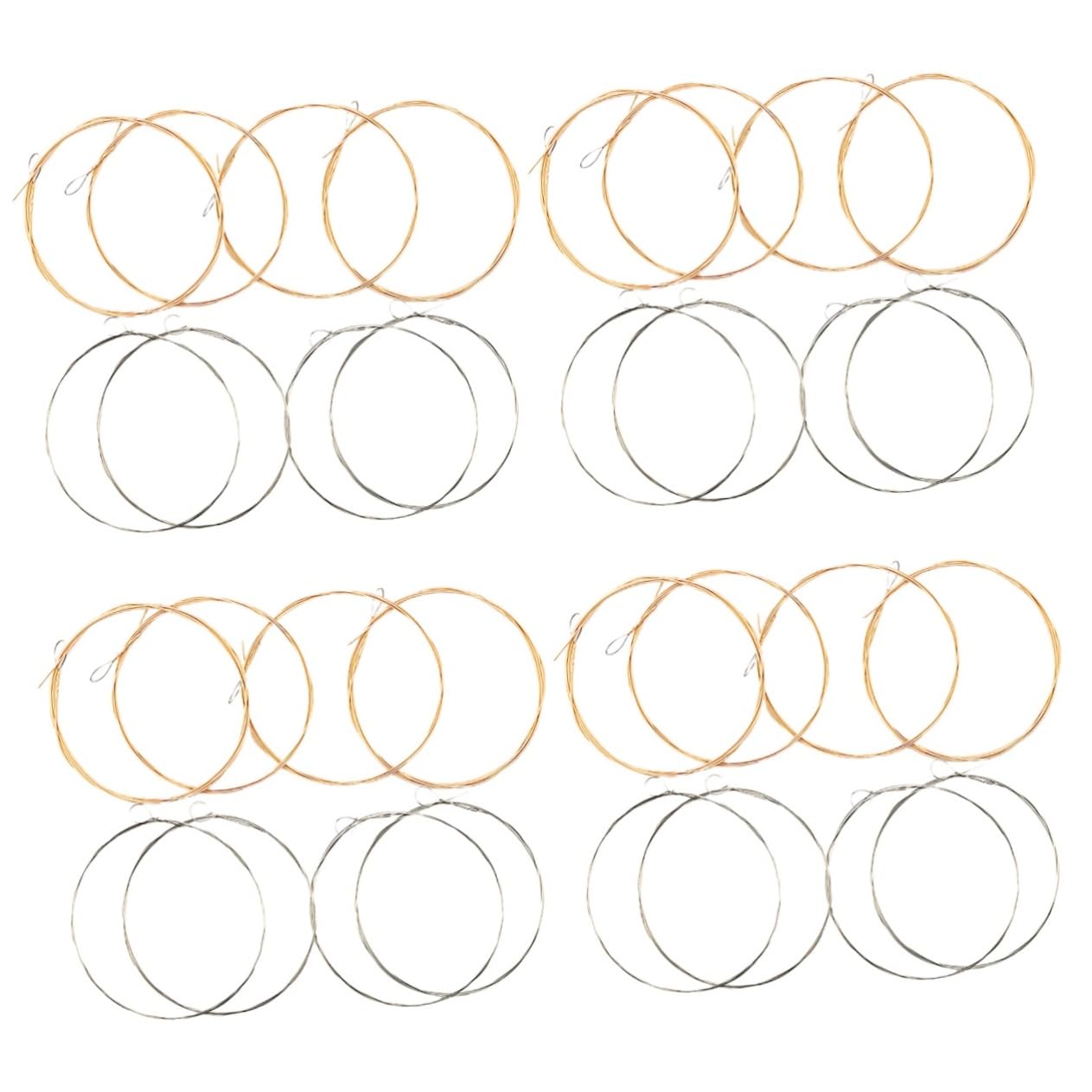 Toyvian 32pezzi Corde Per Mandolino Acciaio Per Strumenti Musicali Suono e Trasparente Facili Da Sostituire Accessori Per Musicisti Professionisti