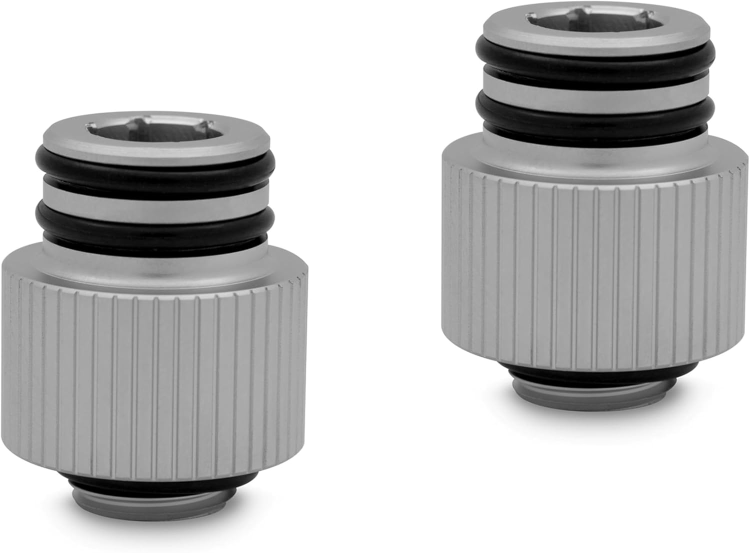 EKWB EK-Quantum Torque Push-in Adapter, Male, 14mm, Black, 2-Pack