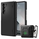 Spigen Tough Armor Pro P Galaxy Z Fold 6 Case and Lock Fit Galaxy Buds 3 &sol; Buds3 Pro Case &lpar;2024&rpar; Bundle - Black