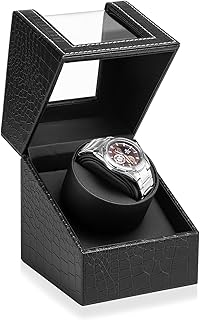 Efaithtek Automatic Single Watch Winder with Japanese Quiet Motor，AC Adapter or Battery Powered