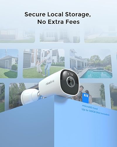 Miniatura 5 de REOLINK Argus Eco Pro, cámara de seguridad solar, cámara inalámbrica para exteriores, panel solar ajustable, resolución de 5MP 2K+, visión nocturna