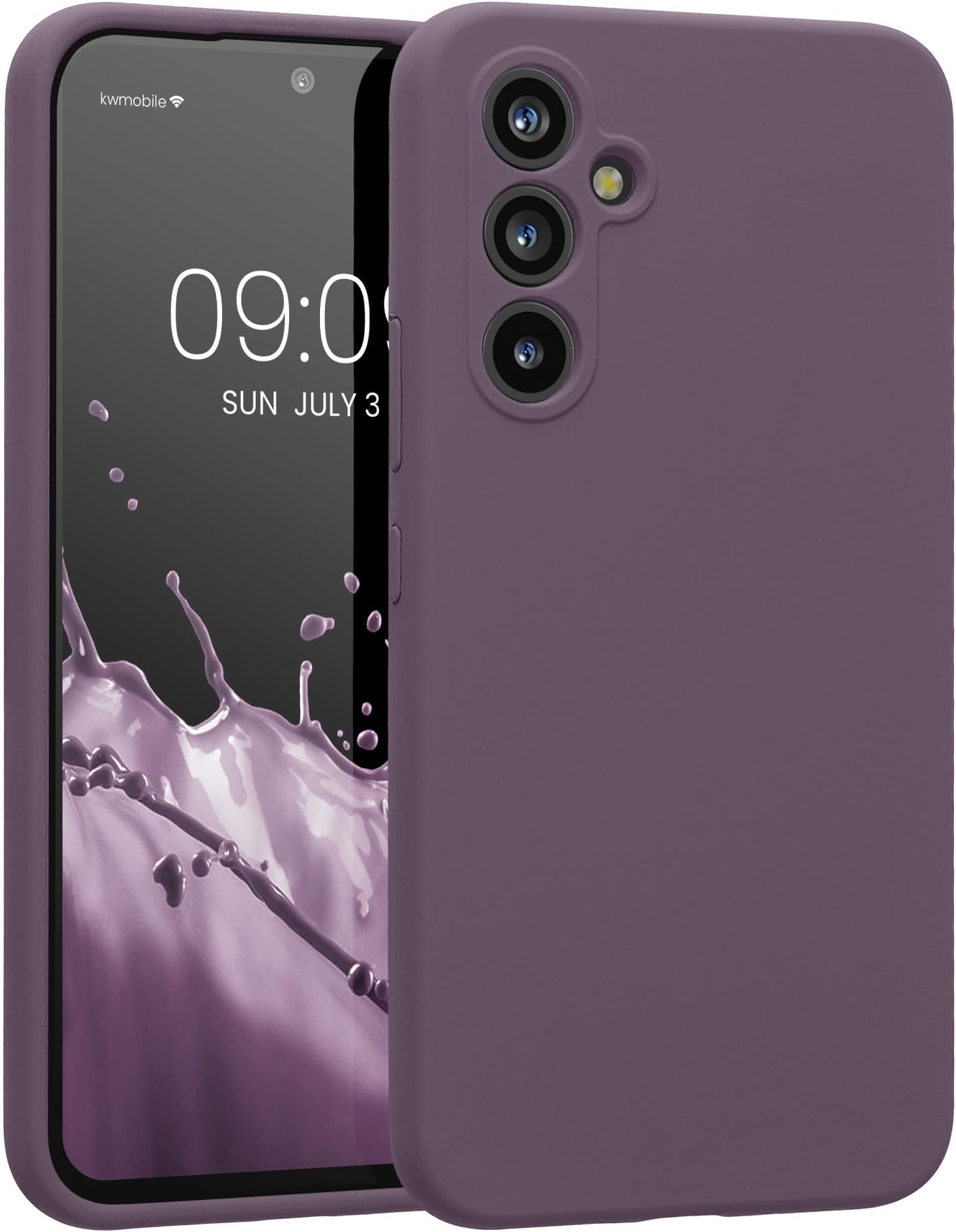 kwmobile Case Compatible with Samsung Galaxy A54 5G Case - Slim TPU Silicone Phone Cover - Soft Touch Finish - Pale Iris