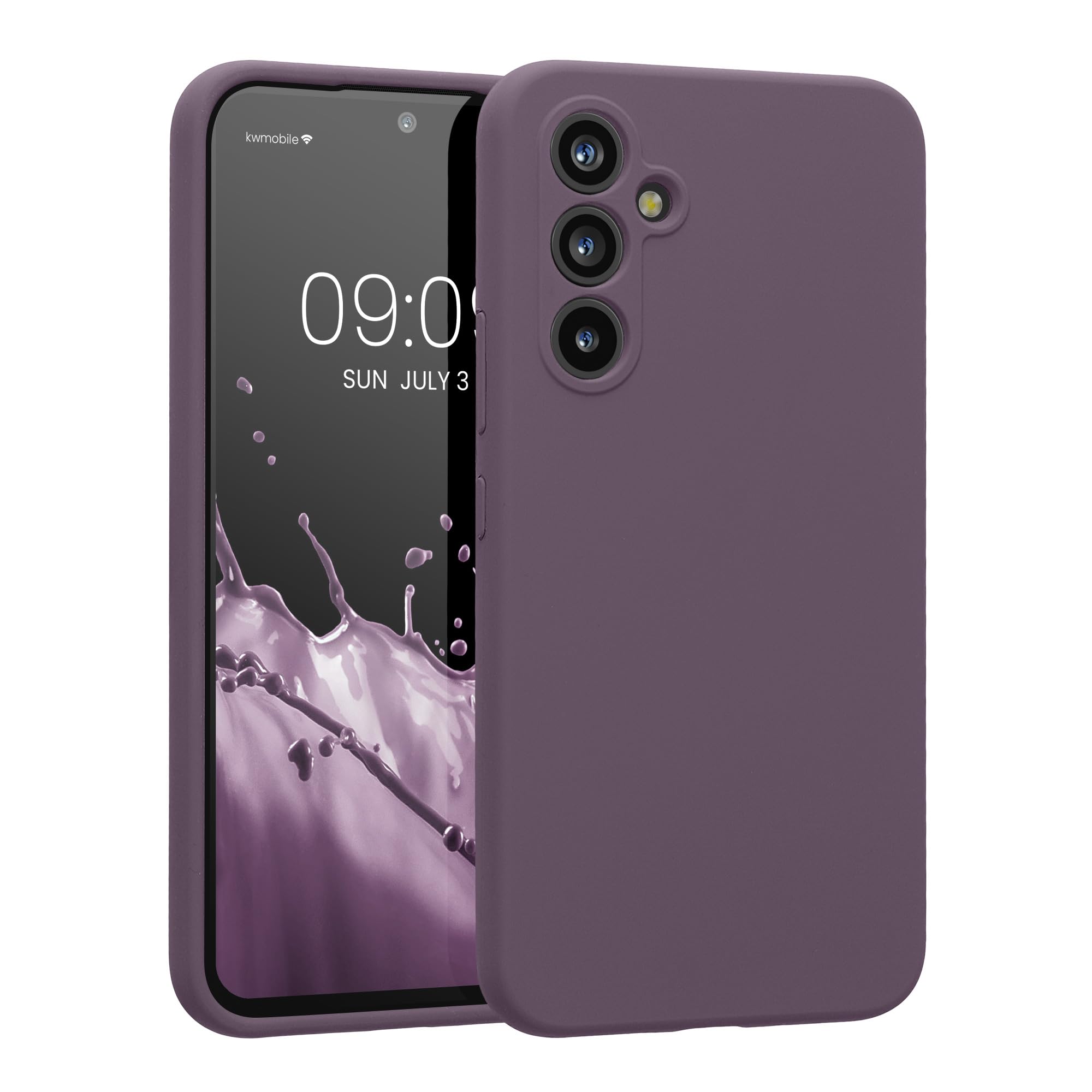 kwmobile Case Compatible with Samsung Galaxy A54 5G Case - Slim TPU Silicone Phone Cover - Soft Touch Finish - Pale Iris