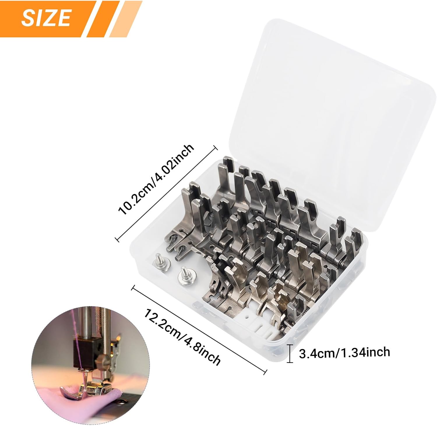 Sewing Presser Foot Set 25Pcs, Sewing Machine Presser Feet Kit Accessories for JUKI DDL-5550 8500 8700 9000 Industrial Professional Domestic Sewing Machine