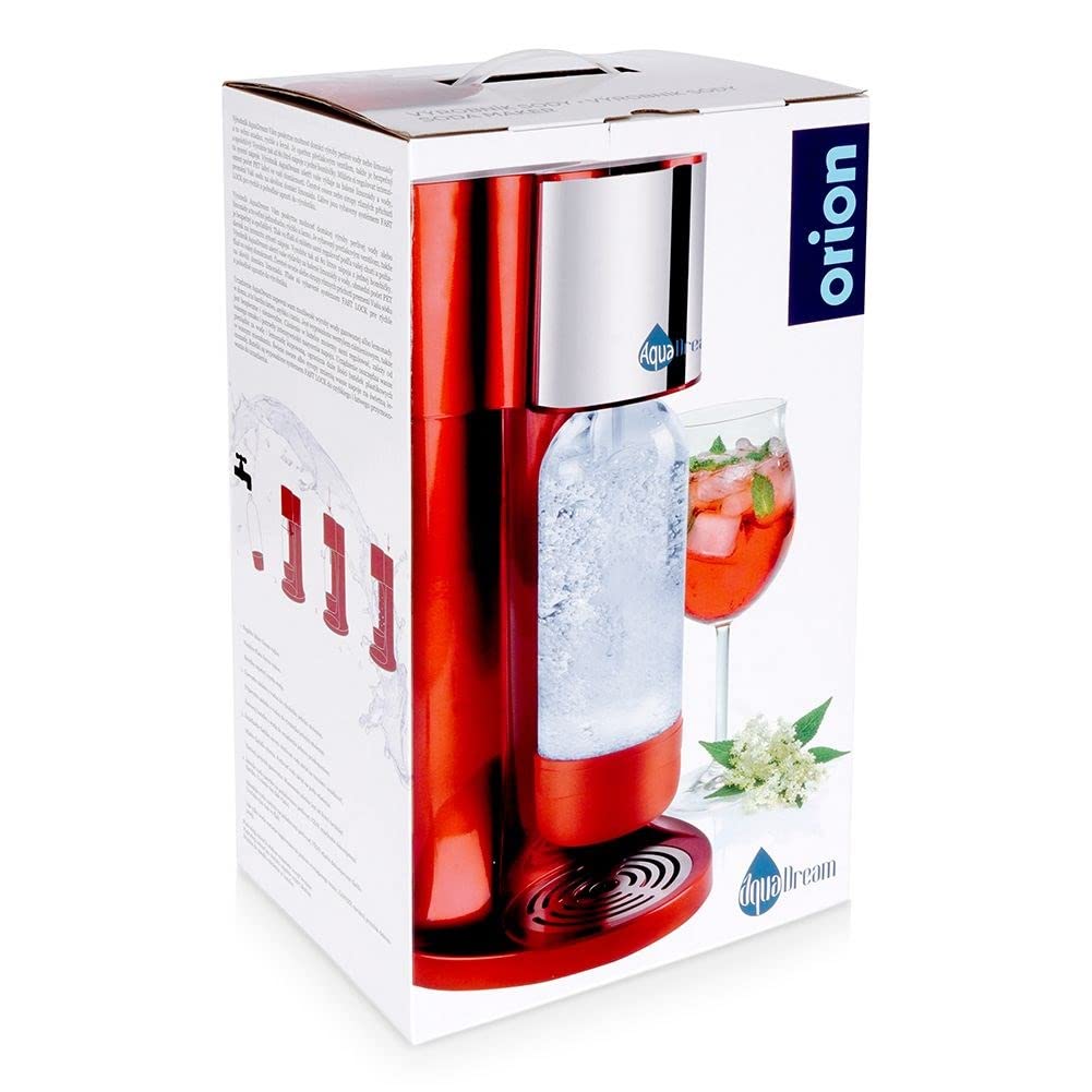 orion group Esparcidor de agua para burbujear, color rojo | Ácido carbónico para botella de sifón AquaDream
