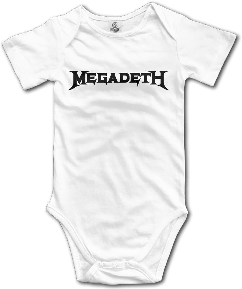 Thrash Metal Band Megadeth Logo Baby Onesie Bodysuits