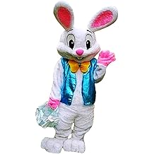 White Easter Bunny Bugs Rabbit Mascot Costume Adult Halloween Costume