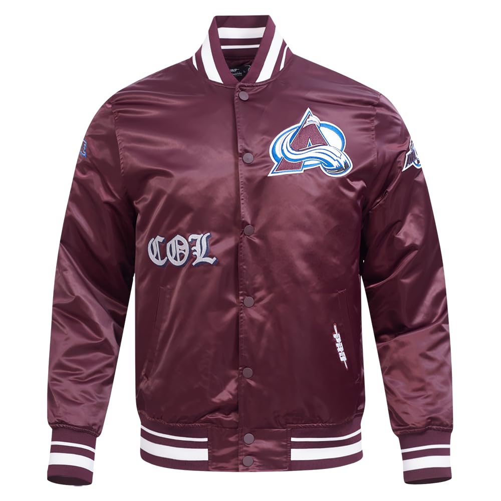 Pro Standard Mens NHL Old English Satin Jacket