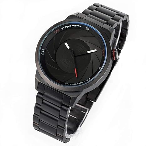 Luxury Analogue Black Dial Mens Watch -Aquastryveph