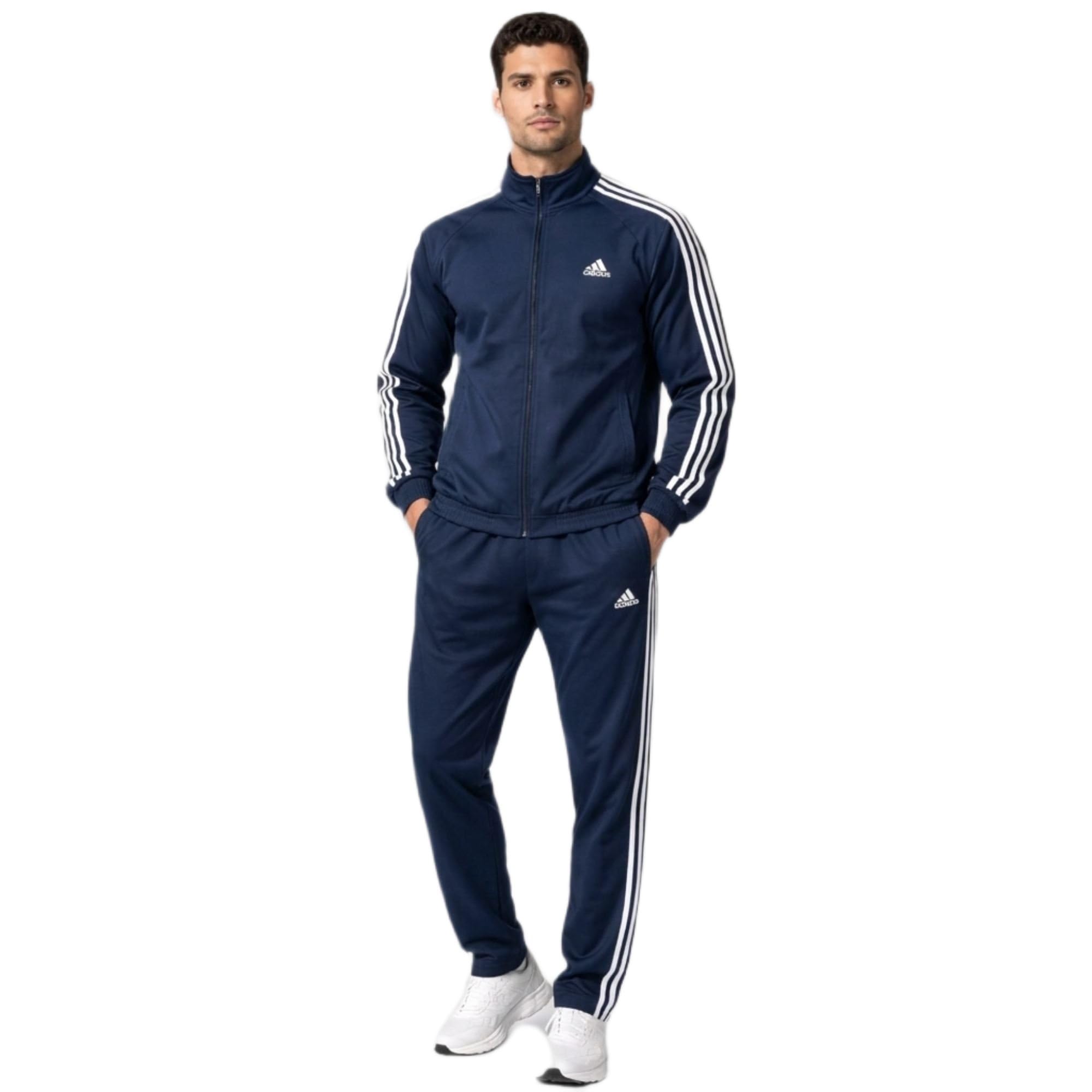 Buy adidas Men Printed Training tracksuit Dark Navy - Polyester
