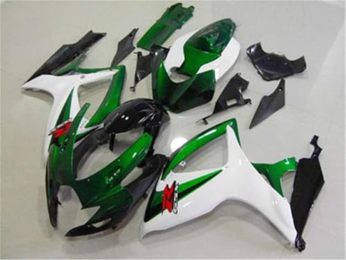 Miniatura 2 de Carenado Verde Blanco Ajuste para Suzuki 2006 2007 GSXR 600750 Inyección ABS Carrocería Nuevo Aftermarket Kit Plástico 06 07 GSX-R 600 750 Y99