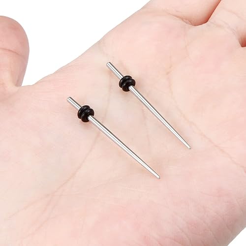 Miniatura 7 de Vsnnsns 14G 12G 10G 8G 6G 4G 2G 0G 00G 316L - Kit de estiramiento de acero inoxidable quirúrgico 316L, pasador de inserción para oreja, nariz,