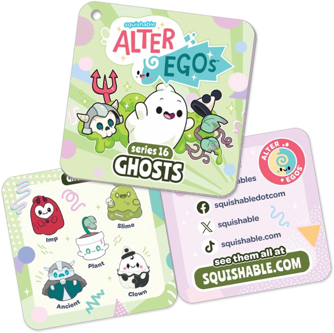 Squishable - Alter Egos Series 16: Ancient Ghost - Alter Ego Collection - 5.5 in - Soft Toy Collectible Stuffed Animal - Beans