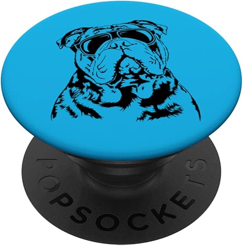 Miniatura 1 de Funny Proud Olde English Bulldog - Gafas de sol geniales para perro, PopSockets intercambiables PopGrip