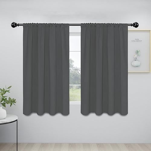 Miniatura 1 de Easy-Going Cortinas opacas con dobladillo para cortinero, cortinas de ventana para oscurecer la habitación o la sala de estar, cortinas de ventana