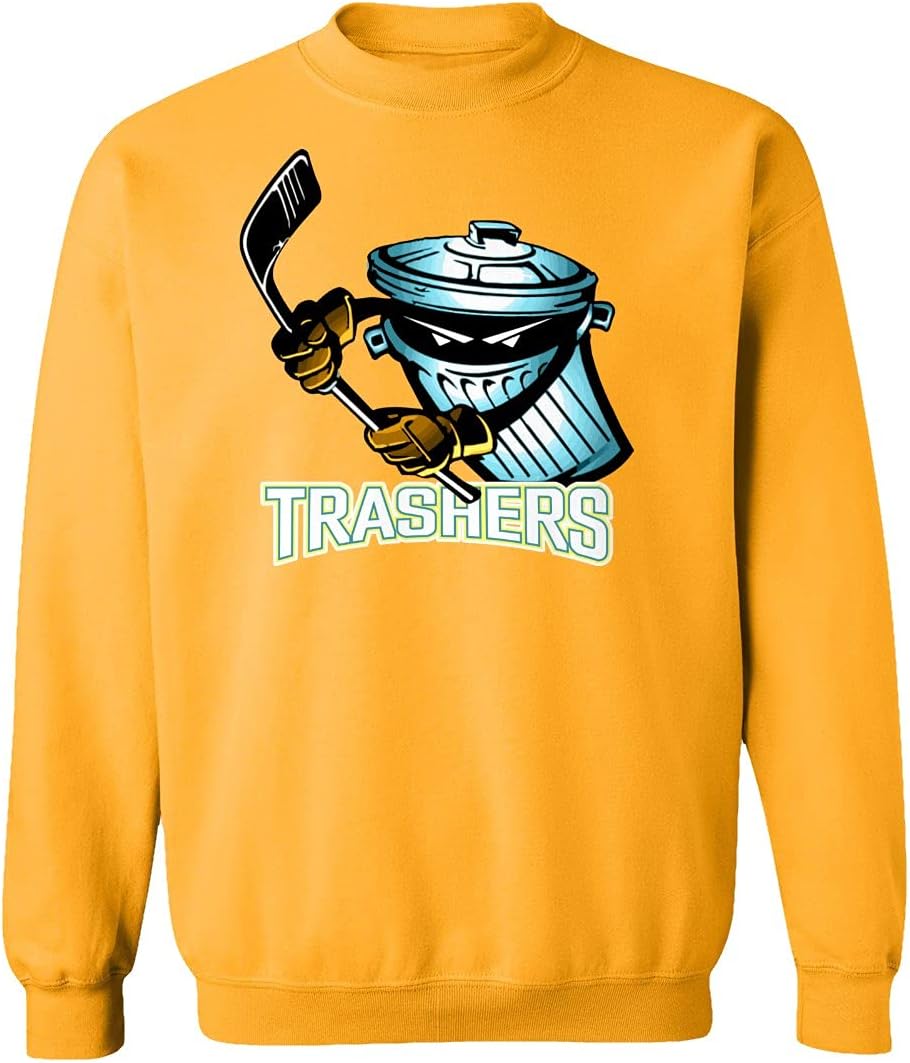 Danbury Ice Hockey Main Logo Unisex Sweatshirt Crewneck Sweater (Gold, Large)