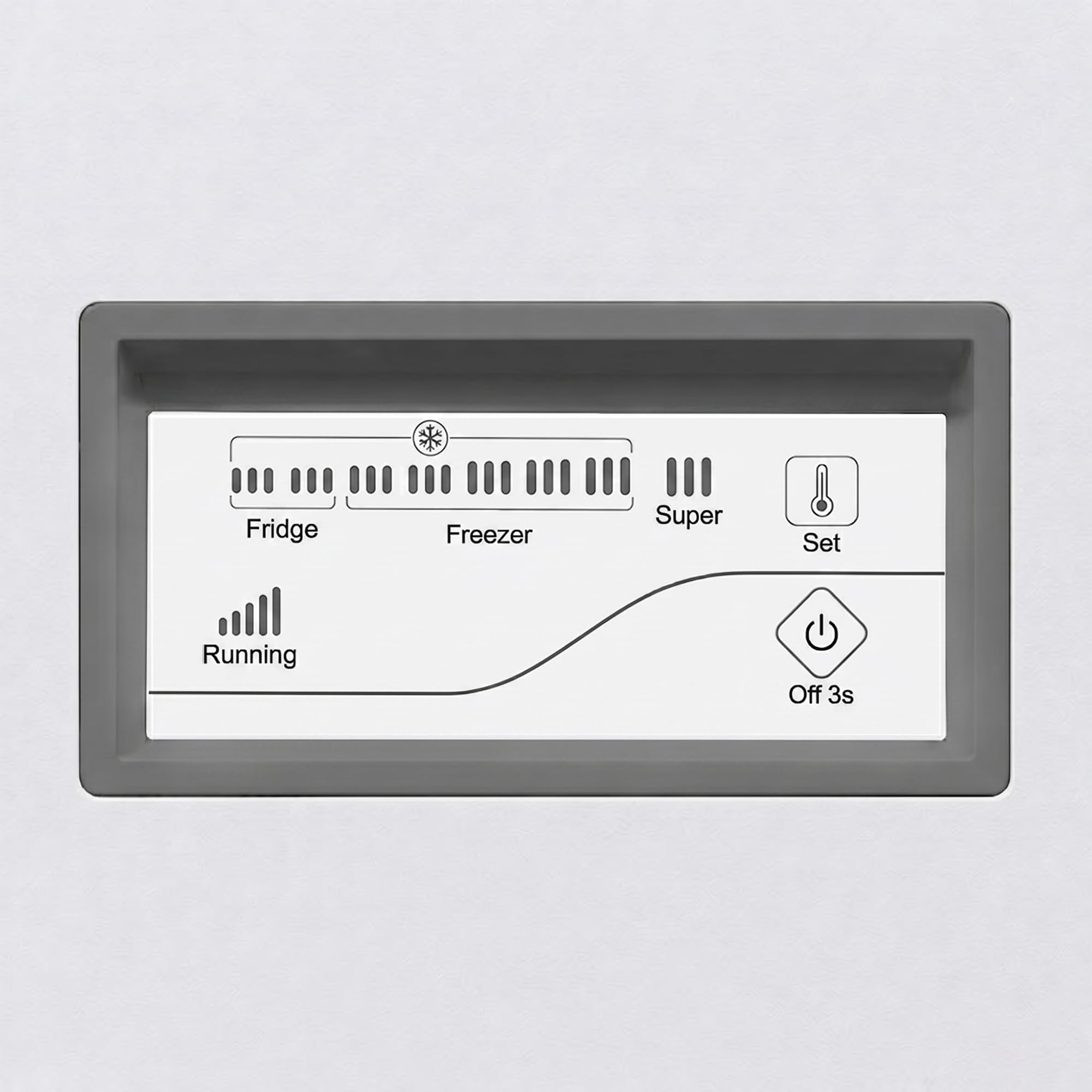 HCF‑HM246CSE++ – Gefriertruhe 246 L – Energieeffizient, Inverter‑Kompressor, Schnellgefrierfunktion, LED‑Display & Innenbeleuchtung, Silber – 5 Jahre Garantie