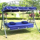 Hollywoodschaukel Gartenschaukel JL51-New Blau - 3