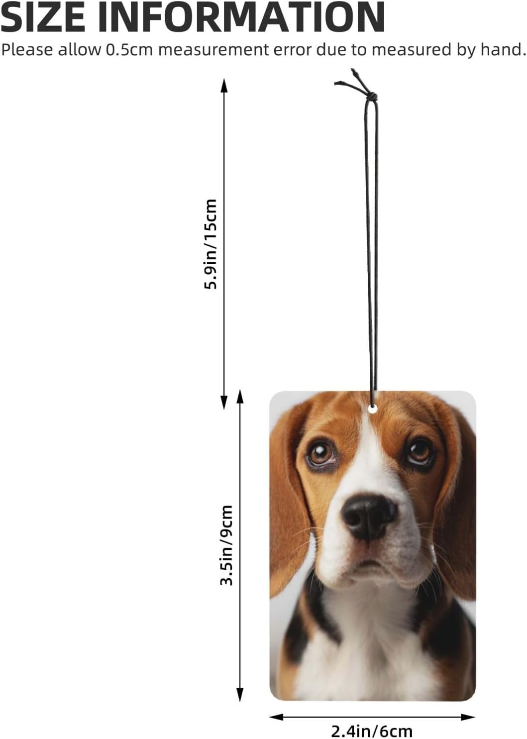 Car Air Freshener 24 PCS Cute Beagle Dog Hanging Car Air Fresheners Auto Interior Decor Card Freshener Strong Scented Card Lavender Cars Scents for Office Bedroom Close Drawer Rectangle