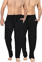 Men's Long Lounge Wear Pants Nightwear (Two Pack) Pyjama Bottoms Sleepwear