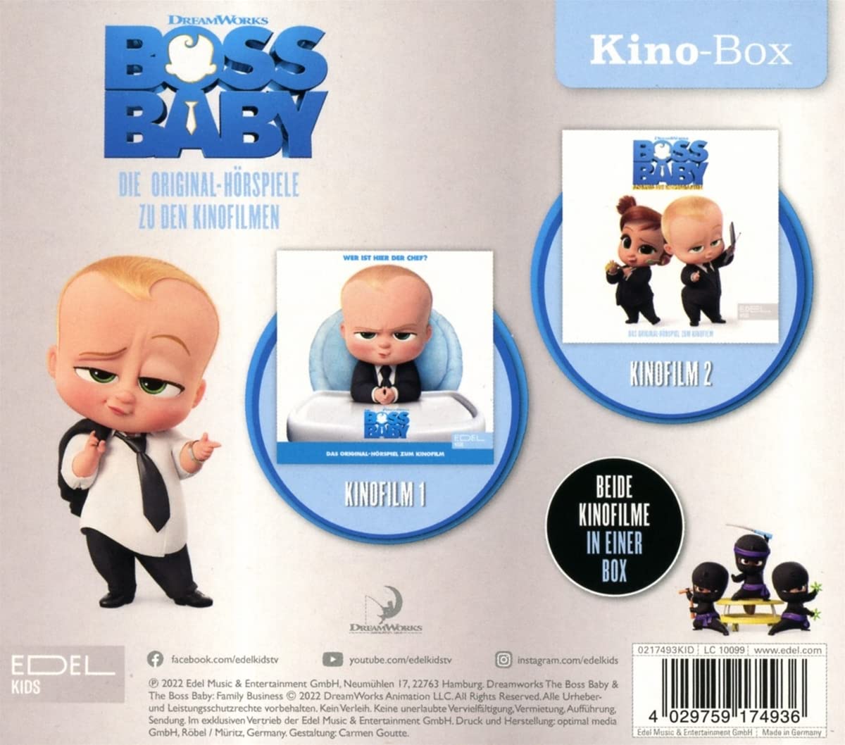 Boss Baby - Kino-Box - Die Original-Hörspiele zu den Kinofilmen 1 + 2