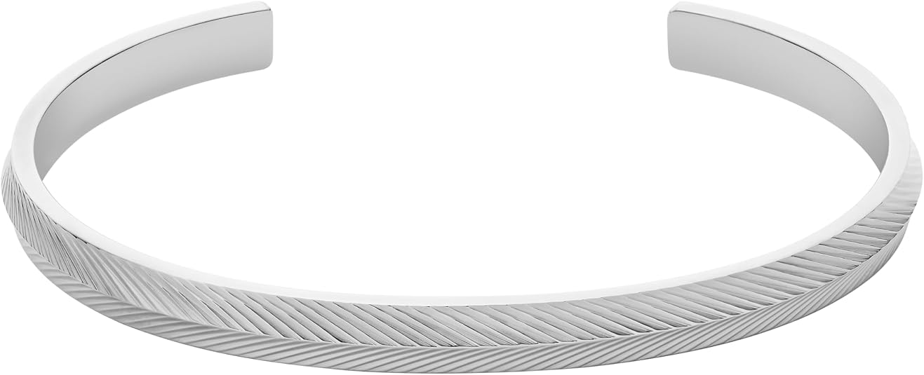 Fossil Women's Sterling Silver or Silver-Tone Stainless Steel Chain Bracelet for Women