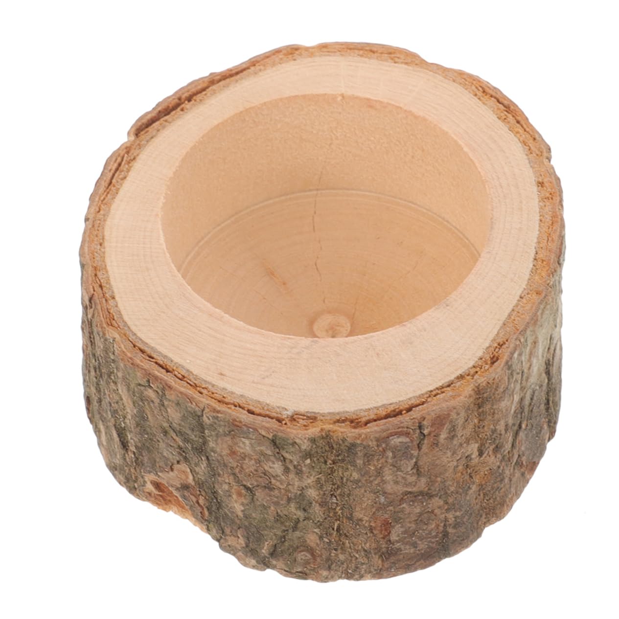 Levemolo Hamster Wooden Bowl Natural Wood Feeding Bowl for Small Animals Capacity Chewable Design for Hamsters Rabbits Squirrels Portable Feeder for Active Pets