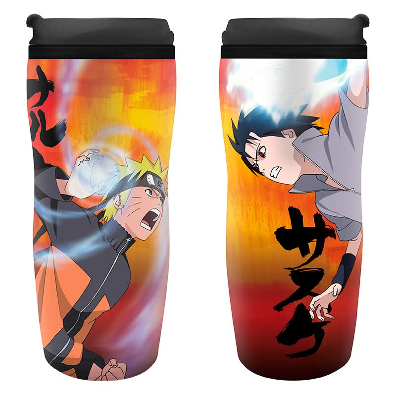 ABYstyle - NARUTO SHIPPUDEN Mug de voyage Naruto Vs Sasuke